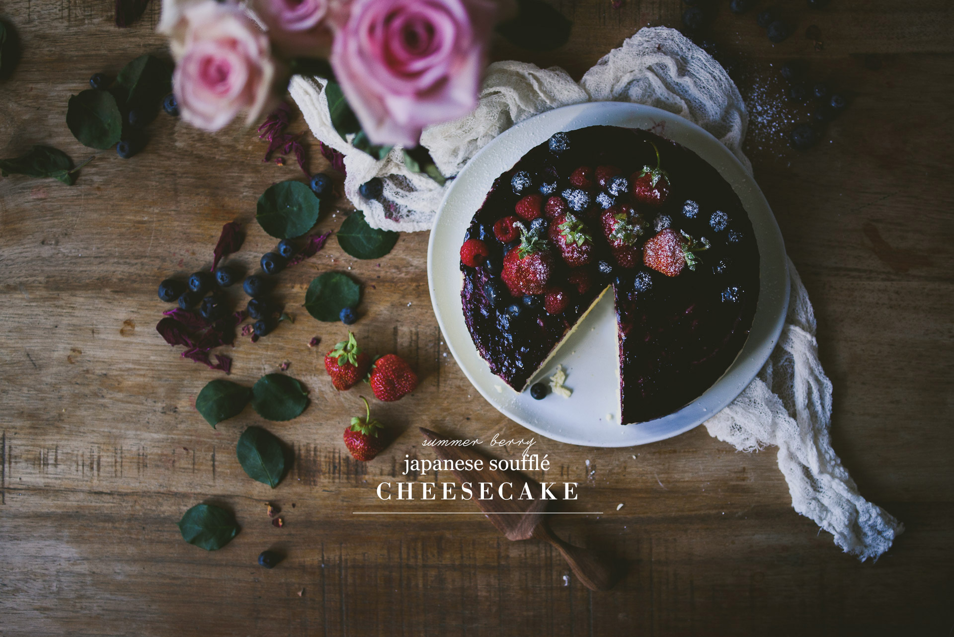 Anniversary-Summery-Berry-Japanese-cheesecake | le jus d