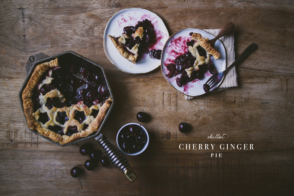 Ginger Cherry Skillet Pie Finex | le jus d'orange-25 copy